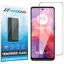 Mobigear Premium Motorola Moto E14 Glazen Screenprotector - Case Friendly - Zwart