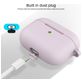 Mobigear Classic Apple AirPods 3 Hoesje Flexibel Siliconen - Paars