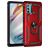 Mobigear Armor Ring Motorola Moto G60 Hoesje Hardcase Backcover Shockproof met Ringhouder - Rood