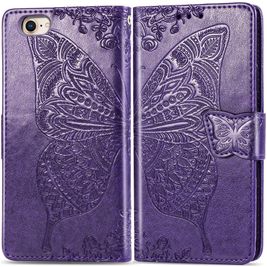 Mobigear Butterfly iPhone 16e Hoesje Bookcase Portemonnee - Paars