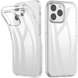 Mobigear Basics Doorzichtig iPhone 13 Pro Hoesje Flexibel TPU Backcover - Transparant