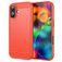 Mobigear Brushed Slim iPhone 17 Hoesje Flexibel TPU Backcover - Rood