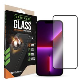 Striker Xtreme Impact iPhone 14 Glazen Screenprotector - Case Friendly