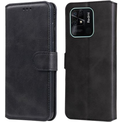 Mobigear Wallet Xiaomi Redmi 10C Hoesje Bookcase Portemonnee - Zwart