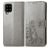 Mobigear Clover Samsung Galaxy A22 5G Hoesje Bookcase Portemonnee - Grijs