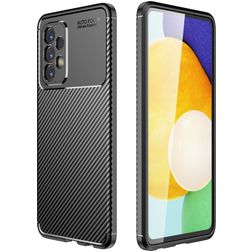Mobigear Racing Samsung Galaxy A23 Hoesje Flexibel TPU Backcover - Zwart