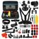Puluz GoPro Mount Accessoires Starter Pack 53 Delig + Opbergtas Zwart