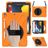 Mobigear SureGrip XGuard iPad 7 (2019) Hoes Hard Kunststof,Siliconen Backcover + Stylus Houder + Schouderband + Standaard - Oranje