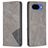 Mobigear Rhombus Slim Google Pixel 10a Hoesje Bookcase - Grijs