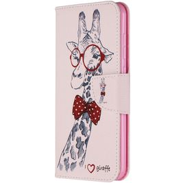 Mobigear Design Nokia 2.3 Hoesje Bookcase Portemonnee - Giraffe