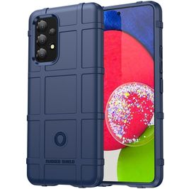 Mobigear Rugged Shield Samsung Galaxy A53 Hoesje Flexibel TPU Backcover Shockproof - Blauw