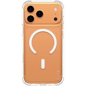 CARE by PanzerGlass Fashionable Doorzichtig iPhone 17 Pro Max Siliconen MagSafe Hoesje Backcover - Transparant