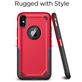 Mobigear Slim Armor iPhone XS Max Hoesje Hardcase Backcover Shockproof - Rood