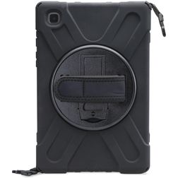Xccess Survivor All-round Samsung Galaxy Tab A7 (2020) Hoes Hard Kunststof,Siliconen Backcover + Schouderband + Standaard - Zwart