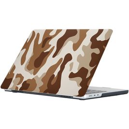 Mobigear Design MacBook Air 15 Inch (2023-2025) Hoes Hardshell Laptopcover MacBook Case - Desert Camauflage - Model A2941 / A3114 / A3241
