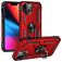 Mobigear Armor Ring iPhone 14 Hoesje Hardcase Backcover Shockproof met Ringhouder - Rood