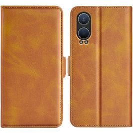Mobigear Slim Magnet OnePlus Nord CE 4 Lite Hoesje Bookcase Portemonnee - Cognac