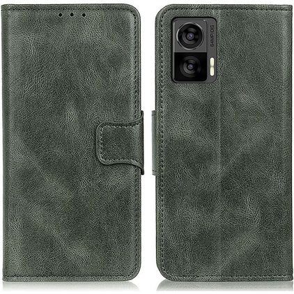 Mobigear Classy Motorola Edge 30 Neo Hoesje Bookcase Portemonnee - Groen