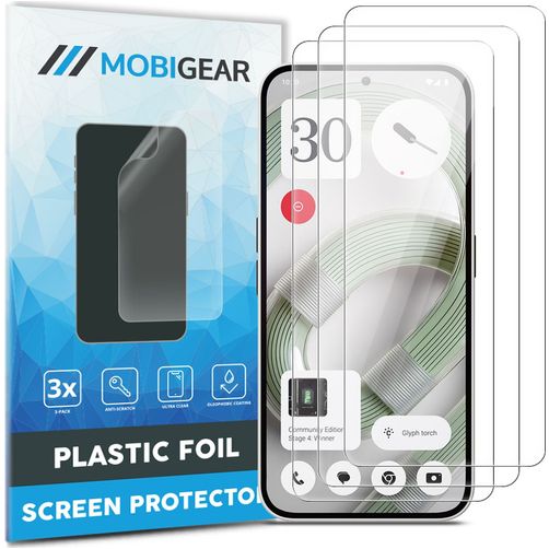 Mobigear Nothing Phone (2a) Plus Screenprotector Folie - Case Friendly (3-Pack)