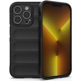 Mobigear Bumpy iPhone 14 Pro Hoesje Flexibel TPU Backcover - Zwart