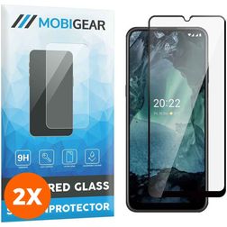 Mobigear Premium Nokia G11 Glazen Screenprotector - Case Friendly - Zwart (2-Pack)