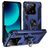 Mobigear Armor Ring Xiaomi 13T Hoesje Hardcase Backcover Shockproof met Ringhouder - Blauw