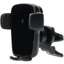Mobiparts Wireless Charge Telefoonhouder Auto Ventilatierooster Klem Universeel - Zwart