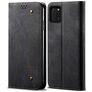 Mobigear Denim Slim Samsung Galaxy Note 10 Lite Hoesje Bookcase Portemonnee - Zwart