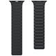 Mobigear Loop Mag Siliconen Apple Watch Bandje Magneetsluiting - 49/46/45/44 mm - Zwart