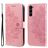 Mobigear Flowers Samsung Galaxy S23 Hoesje Bookcase Portemonnee - Magenta