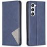 Mobigear Rhombus Slim Samsung Galaxy S25 Hoesje Bookcase - Blauw