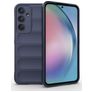 Mobigear Bumpy Samsung Galaxy A55 Hoesje Flexibel TPU Backcover - Donkerblauw