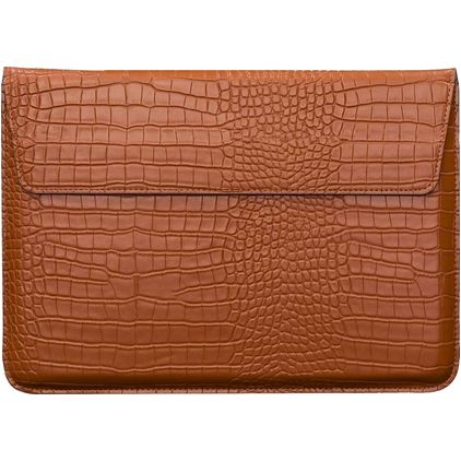 Mobigear Envelope Croco Laptop Sleeve 13 inch Laptop hoes - Bruin