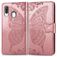 Mobigear Butterfly Samsung Galaxy A40 Hoesje Bookcase Portemonnee - Roségoud