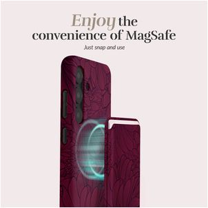 MIO Pasjeshouder - 3 Pasjes - MagSafe Compatible - Berry Blooms