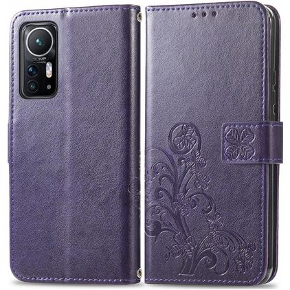 Mobigear Clover Xiaomi 12X Hoesje Bookcase Portemonnee - Paars