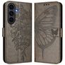 Mobigear Butterfly Samsung Galaxy S26 FE Hoesje Bookcase Portemonnee - Grijs