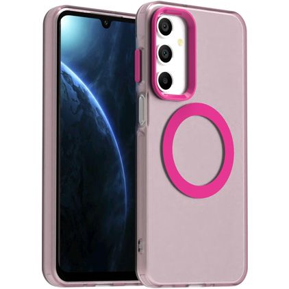 Mobigear Shockproof Samsung Galaxy A16 MagSafe Hoesje Hardcase Backcover - Rood