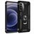 Mobigear Armor Ring Motorola Moto G52 Hoesje Hardcase Backcover Shockproof met Ringhouder - Zwart