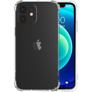 Mobigear Cushion Doorzichtig iPhone 13 Mini Hoesje Flexibel TPU Backcover Shockproof - Transparant