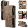 Caseme C30 iPhone 13 Pro Hoesje Bookcase Portemonnee - Bruin