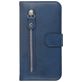 Mobigear Zipper Samsung Galaxy S20 Hoesje Bookcase Portemonnee - Blauw
