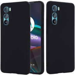 Mobigear Rubber Touch Motorola Edge 30 Siliconen Hoesje Backcover - Zwart