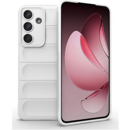 Mobigear Bumpy Samsung Galaxy S25 FE Hoesje Flexibel TPU Backcover - Wit