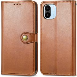 Mobigear Snap Button Xiaomi Redmi A1 4G Hoesje Bookcase Portemonnee - Bruin