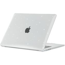 Mobigear Sparkle MacBook Air 15 Inch (2023-2025) Hoes Hardshell Laptopcover MacBook Case - Wit - Model A2941 / A3114 / A3241