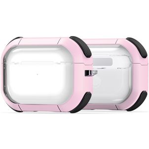 Mobigear Shockproof Apple AirPods Pro 1 Hardcase Hoesje - Roze