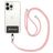 Mobigear Nylon Lanyard Universeel Telefoonkoord Verstelbaar - Roze