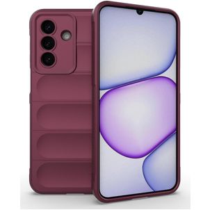 Mobigear Bumpy Samsung Galaxy A27 Hoesje Flexibel TPU Backcover - Wine Red