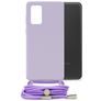 Mobilize Lanyard Gelly Samsung Galaxy A13 4G Flexibel TPU Hoesje met koord - Pastel Purple
